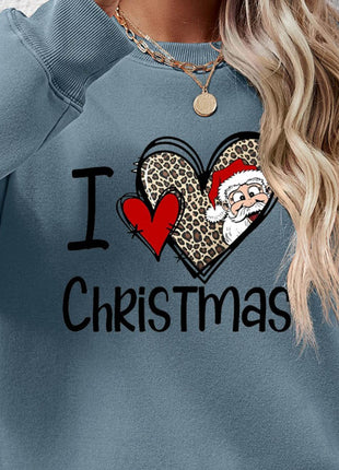 CHRISTMAS Graphic Round Neck Sweatshirt - MimiStylez