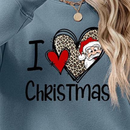 CHRISTMAS Graphic Round Neck Sweatshirt - MimiStylez