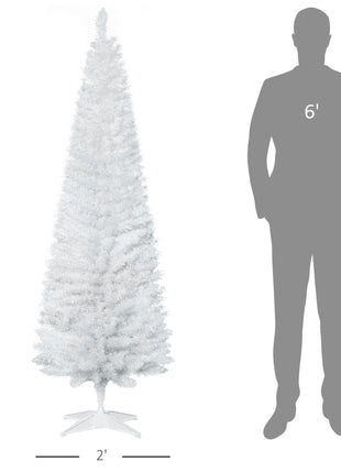 6.5FT Pre Lit Christmas Tree Artificial Xmas Tree With 450 Multi-Color LED Lights, 1227 Branch Tips, Metal Base