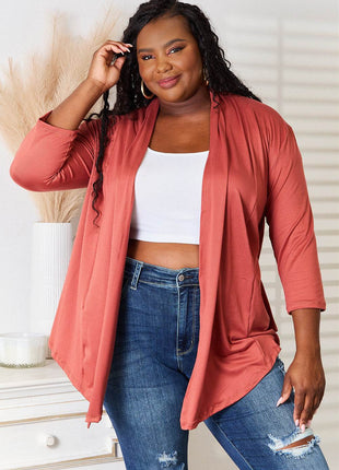 Culture Code Full Size Open Front Cardigan - MimiStylez
