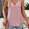 Eyelet V-Neck Double Strap Cami - MimiStylez