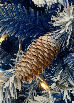 Pre-lit Christmas Tree Artificial Christmas 4-piece Set - 4FT Trees, 9FT Garland, 50" Wreath With Pine Cones