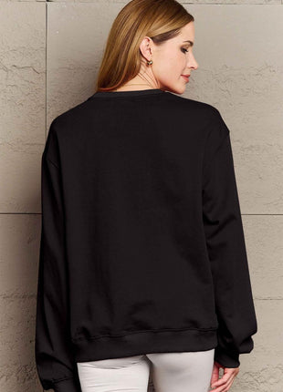 Simply Love Full Size CIAO！Round Neck Sweatshirt - MimiStylez