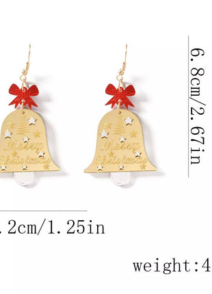 Christmas Bell Dangle Earrings - MimiStylez