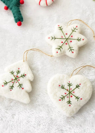 Christmas Felt Snowflake Ornament - MimiStylez