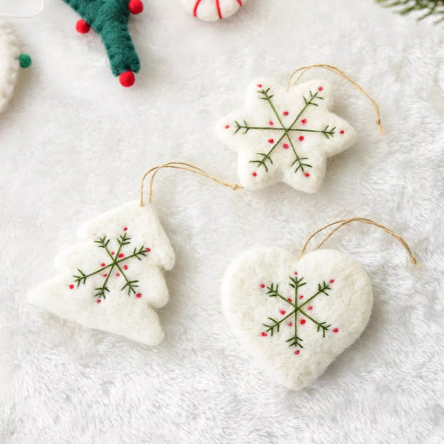 Christmas Felt Snowflake Ornament - MimiStylez