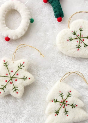 Christmas Felt Snowflake Ornament - MimiStylez
