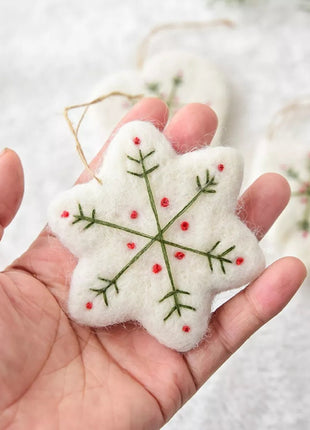 Christmas Felt Snowflake Ornament - MimiStylez