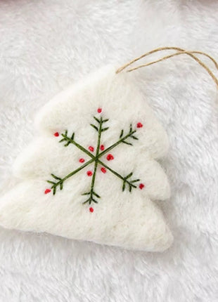 Christmas Felt Snowflake Ornament - MimiStylez