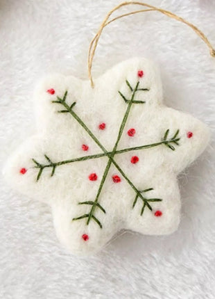 Christmas Felt Snowflake Ornament - MimiStylez