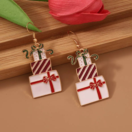 Christmas Gift Box Dangle Earrings - MimiStylez