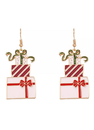 Christmas Gift Box Dangle Earrings - MimiStylez