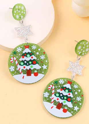 Christmas Theme Drop Earrings - MimiStylez