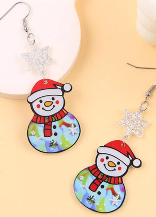 Christmas Theme Drop Earrings - MimiStylez