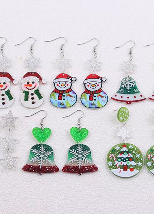 Christmas Theme Drop Earrings - MimiStylez