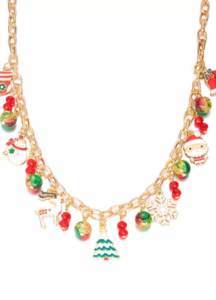 Christmas Themed Charm Necklace - MimiStylez
