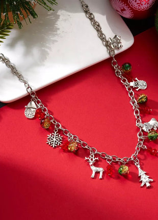 Christmas Themed Charm Necklace - MimiStylez