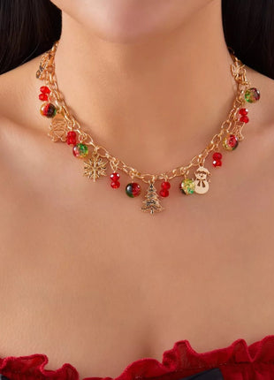 Christmas Themed Charm Necklace - MimiStylez