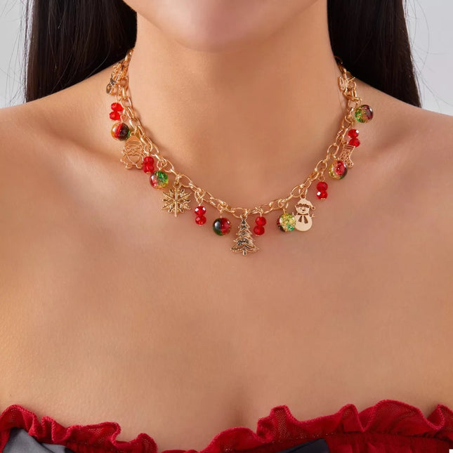 Christmas Themed Charm Necklace - MimiStylez