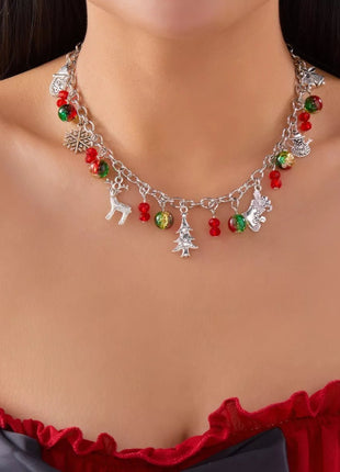 Christmas Themed Charm Necklace - MimiStylez