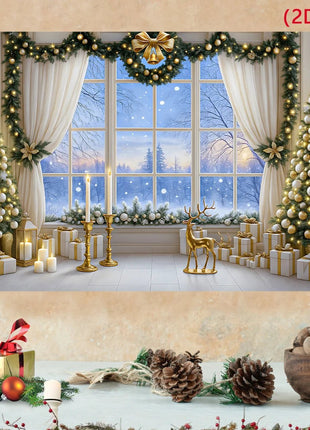 Christmas Tree Backdrop Merry Christmas Decorations Backdrop - MimiStylez