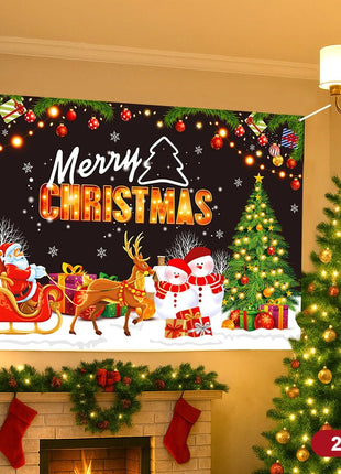 Christmas Tree Backdrop Merry Christmas Decorations Backdrop - MimiStylez