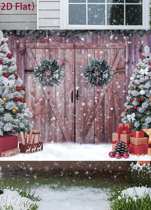 Christmas Tree Backdrop Merry Christmas Decorations Backdrop - MimiStylez