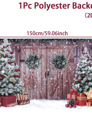 Christmas Tree Backdrop Merry Christmas Decorations Backdrop - MimiStylez
