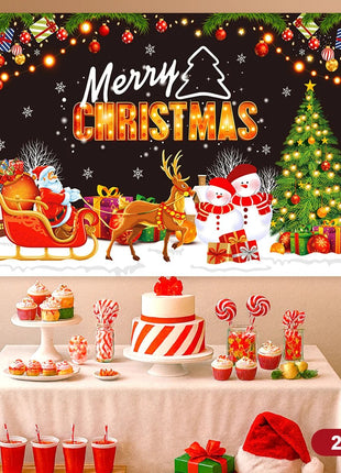 Christmas Tree Backdrop Merry Christmas Decorations Backdrop - MimiStylez