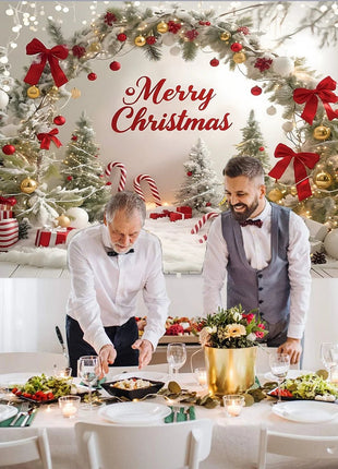 Christmas Tree Backdrop Merry Christmas Decorations Backdrop - MimiStylez