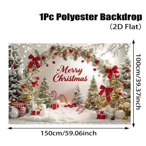 Christmas Tree Backdrop Merry Christmas Decorations Backdrop - MimiStylez