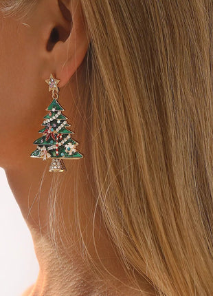 Christmas Tree Dangle Earrings - MimiStylez