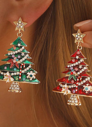 Christmas Tree Dangle Earrings - MimiStylez