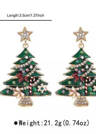 Christmas Tree Dangle Earrings - MimiStylez