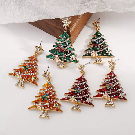 Christmas Tree Dangle Earrings - MimiStylez