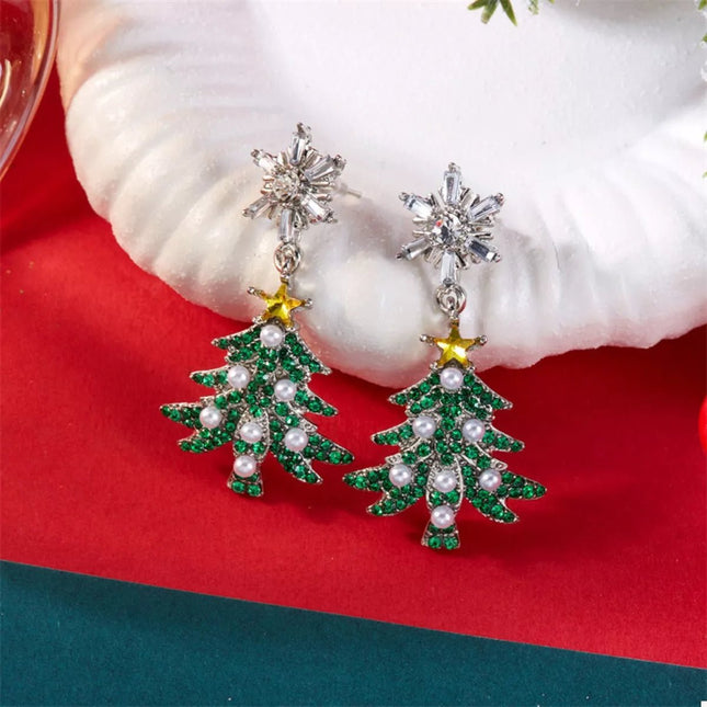 Christmas Tree Drop Earrings - MimiStylez