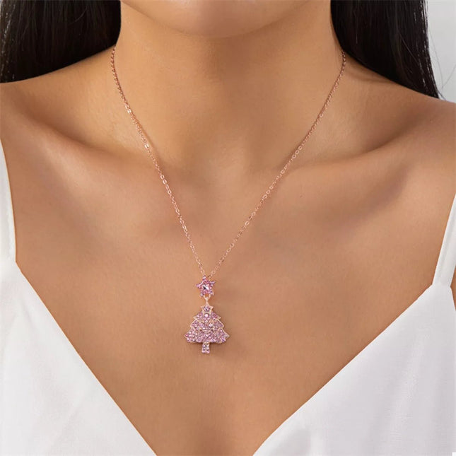Christmas Tree Pendant Necklace - MimiStylez