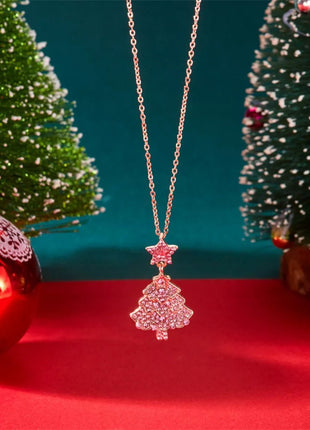 Christmas Tree Pendant Necklace - MimiStylez