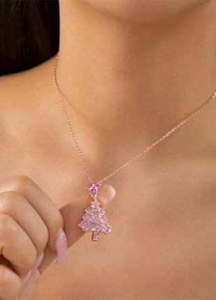 Christmas Tree Pendant Necklace - MimiStylez