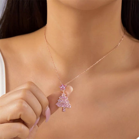 Christmas Tree Pendant Necklace - MimiStylez