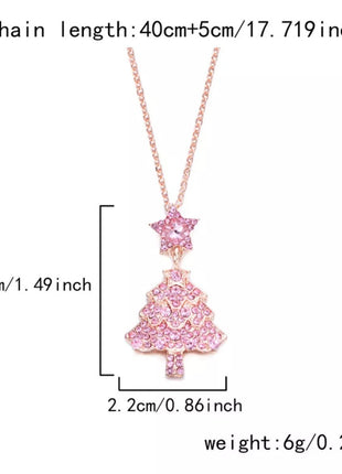 Christmas Tree Pendant Necklace - MimiStylez