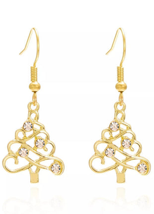 Christmas Tree Shape Dangle Earrings - MimiStylez