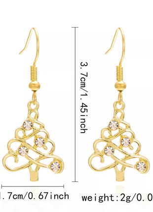 Christmas Tree Shape Dangle Earrings - MimiStylez