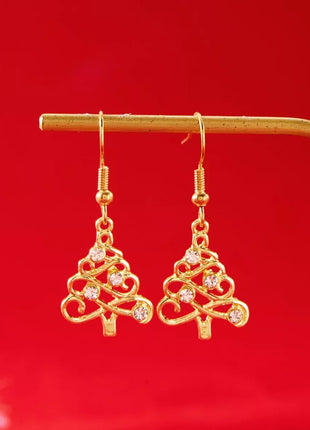 Christmas Tree Shape Dangle Earrings - MimiStylez