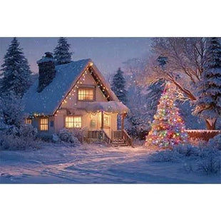 Christmas Trees Custom Backdrop For Decoration Wallpaper - MimiStylez