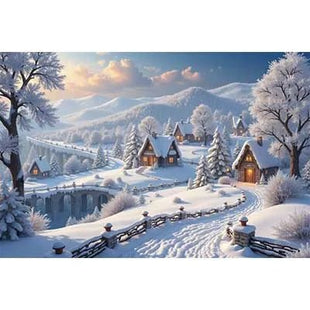 Christmas Trees Custom Backdrop Gift Cabins Yards Backgrounds For Decoration - MimiStylez