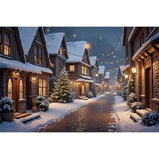 Christmas Trees Custom Backdrop Gift Cabins Yards Backgrounds For Decoration - MimiStylez