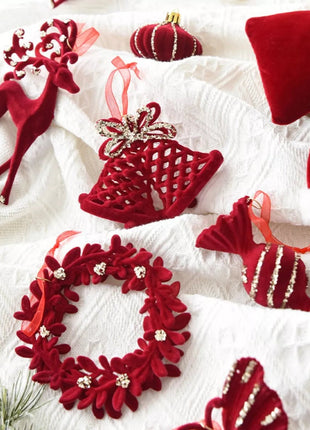 Christmas Velvet Hanging Ornament - MimiStylez