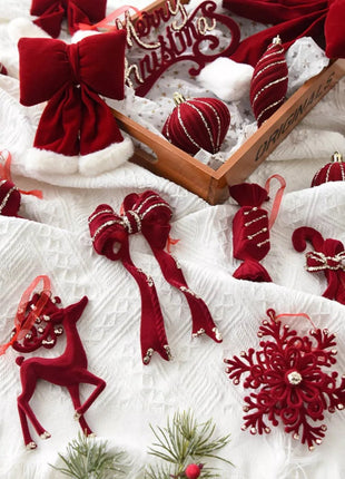 Christmas Velvet Hanging Ornament - MimiStylez