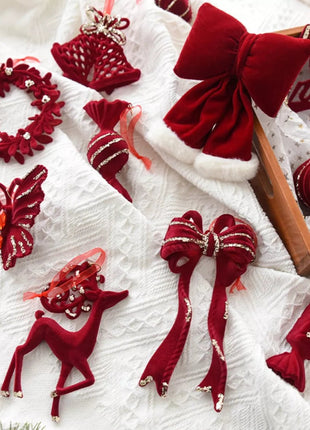 Christmas Velvet Hanging Ornament - MimiStylez